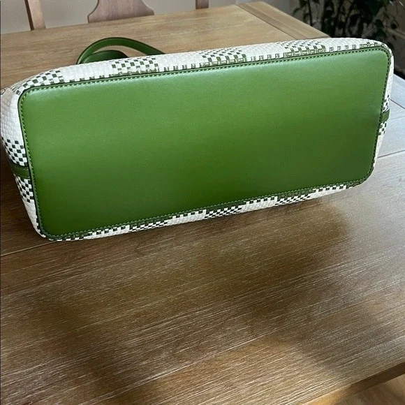 NWT Tory Burch Leather Woven Tote Bag - Picture 3 of 12